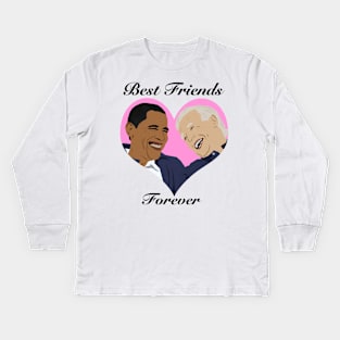 Obama and Joe Bffs Kids Long Sleeve T-Shirt